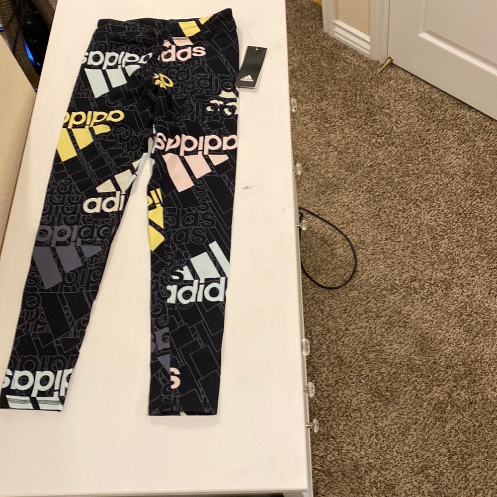 Kids Adidas joggers black